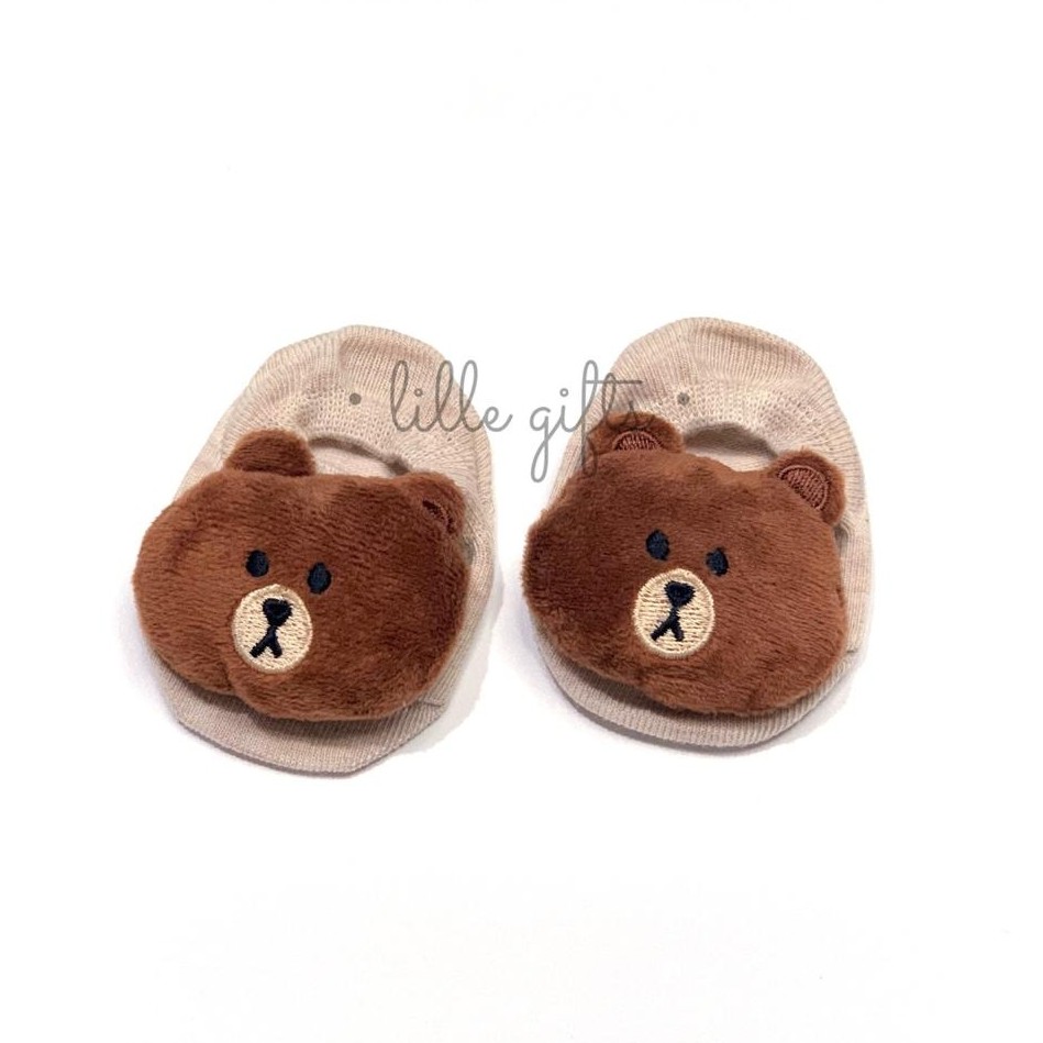 Lille Gifts - Kaos Kaki Bayi Newborn - Brownie