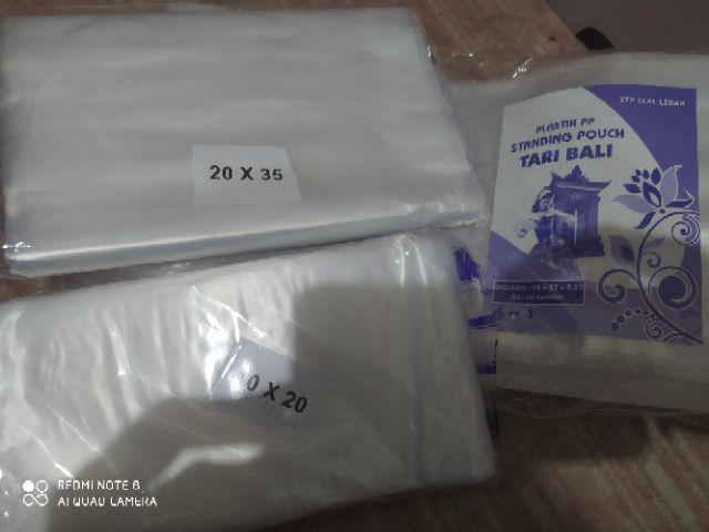 Plastik Pp Standing Pouch 16x32 Cm Klip Berdiri