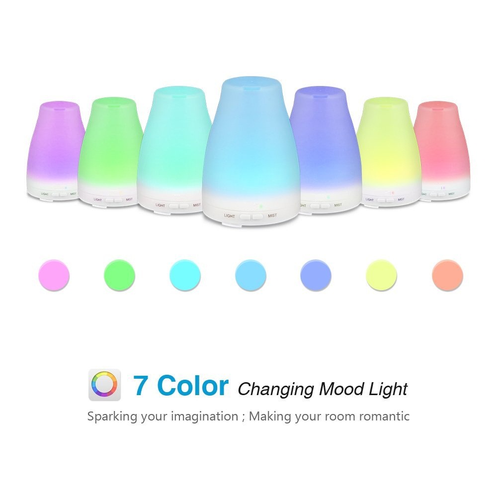 AKN88 - Humidifier Diffuser Shape Design LED 7 Warna - 120 ml