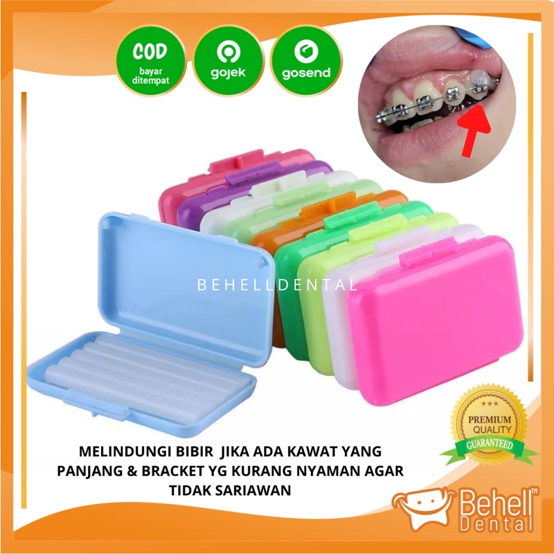 ORI WAX ORTHO BEHEL GIGI : LILIN DENTAL GUM ANTI SARIAWAN . ORTHODONTIC FRUIT WANGI BEHELLDENTAL BISA COD