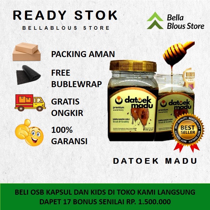 

100% DATOEK MADU Madu Premium I Acasia Honey