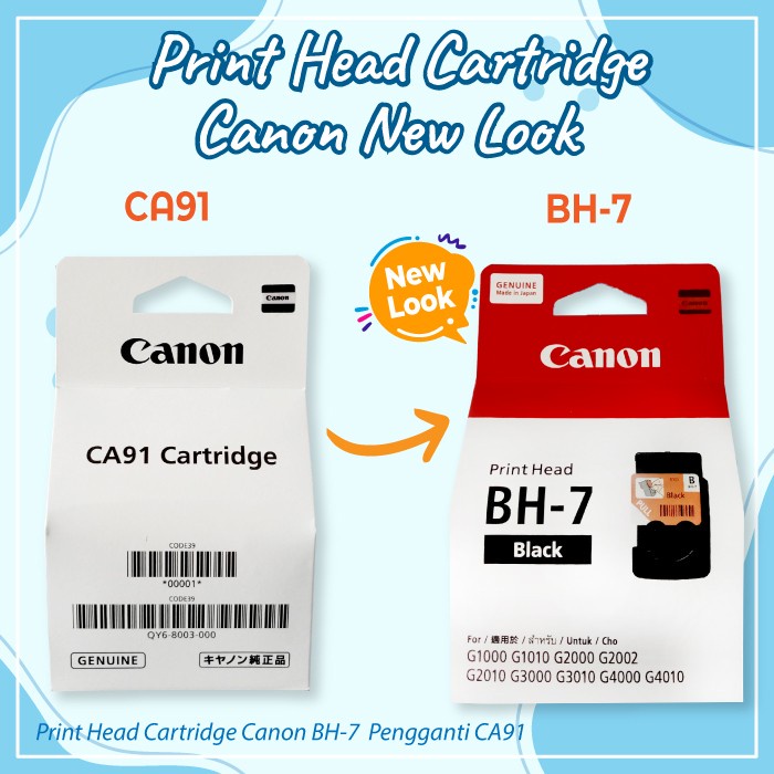 Head Printer Cartridge Canon G1000 G2000 G3000 GI-790 Black Original