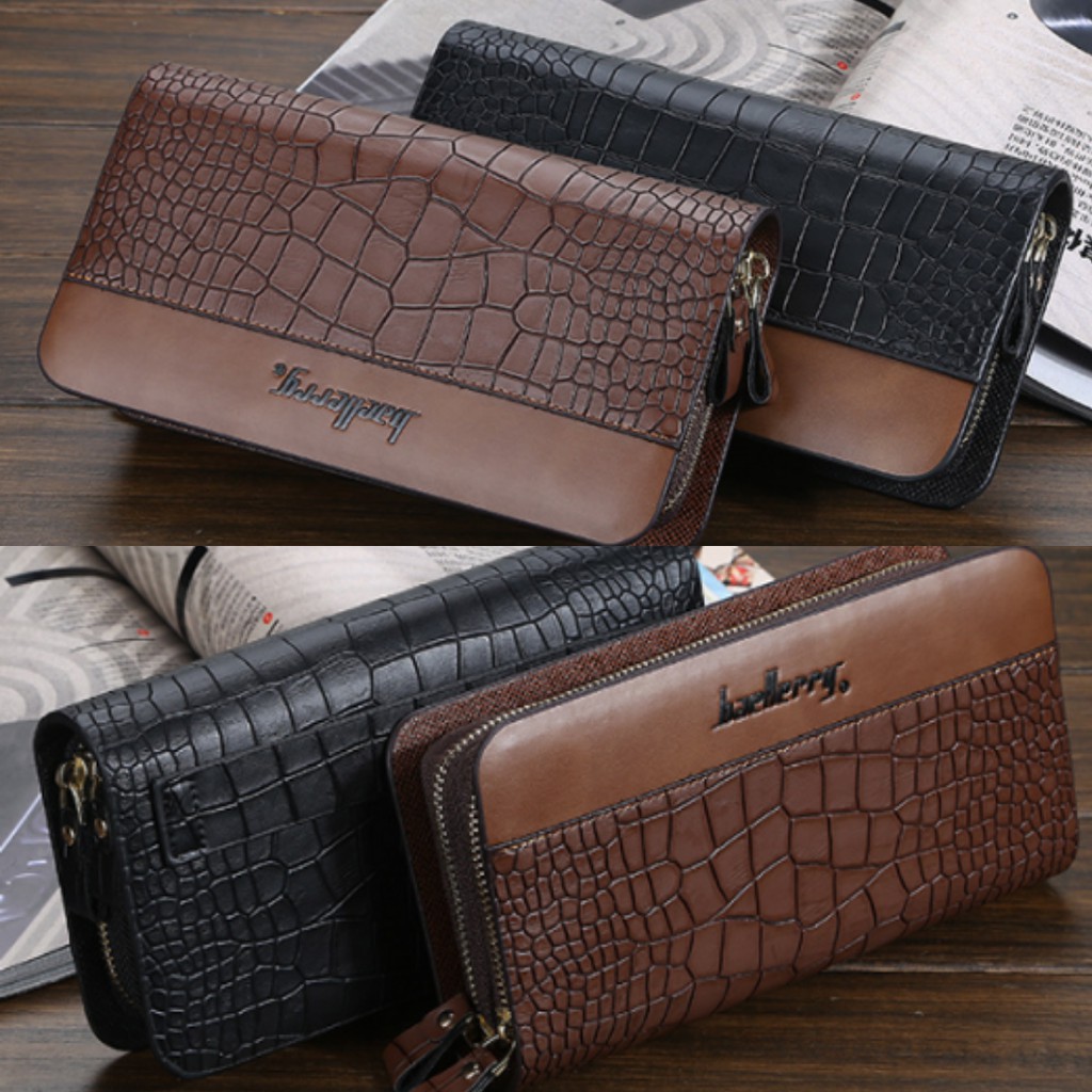 100% ORI Dompet Import Baellerry Pria Panjang America Double Zhipper-S6332