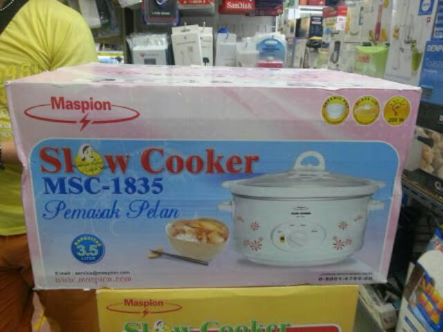 MASPION SLOW COOKER MSC 1835 3.5L. PEMASAK PELAN LAMBAT maspion