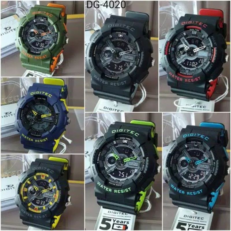 JAM TANGAN DIGITAL SPORT PRIA DIGITEC DG 4020 T DG4020 4020