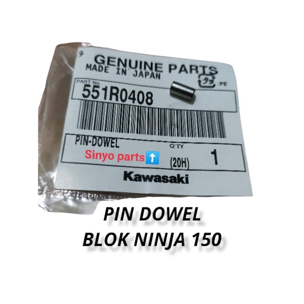 PIN DOWEL PEN DOWEL BLOK HEAD NINJA 150 R RR SS ORIGINAL KAWASAKI
