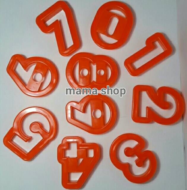 Cetakan Fondant / Cookies Cutter / Cetakan Angka / Cetakan Number