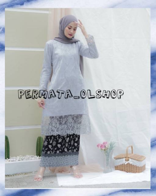 KEBAYA TUNIK TULLE SAHILA - KEBAYA WISUDA - KEBAYA PESTA