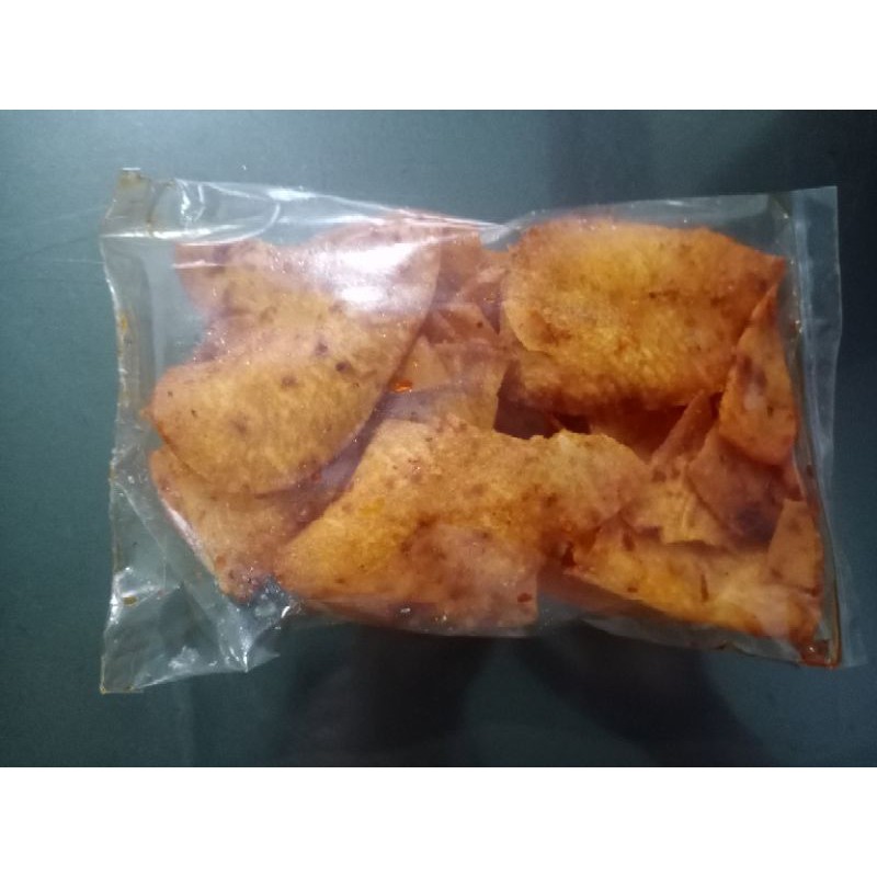 

Keripik Singkong Ebi Pedas Asli Padangsidimpuan ukuran 100 - 120 gram