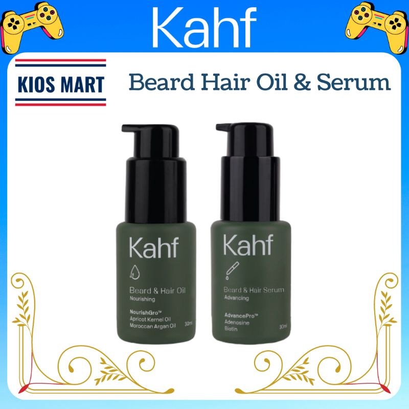 Kahf Nourishing Beard &amp; Hair Oil | Advancing Beard &amp; Hair Serum 30ml | Minyak Janggut dan Rambut