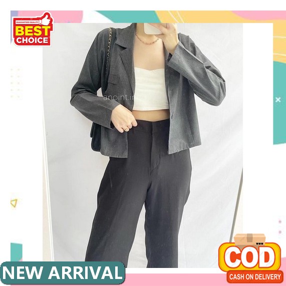 Blazer Kotak Wanita / Jas Kerja Kotak Wanita / Blazer Alayka - Ll/ Bleser Wanita / Blezer Kantor / J