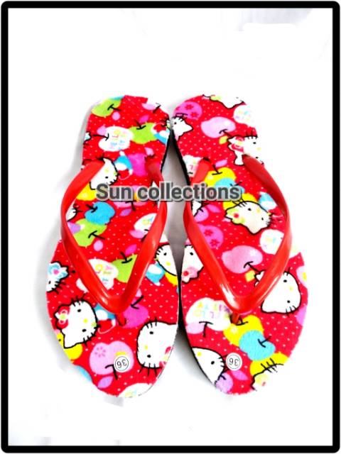 Sandal Jepit Bludru Karakter