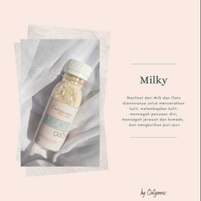 Face mask Oat & Milk / Masker Wajah Oat dan Susu