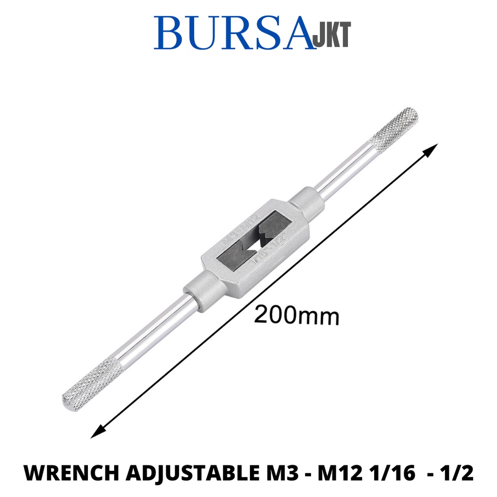 ALAT PEMBUKA DRAT MUR BAUT METRIX HAND TAP ADJUSTABLE SNEI M3 - M12