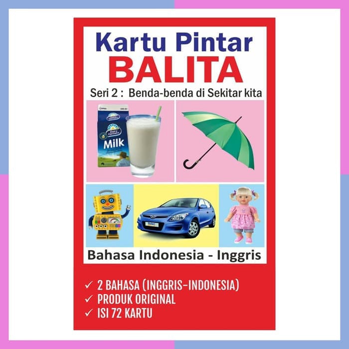 Flashcard Kartu Pintar Balita Seri 2 Murah