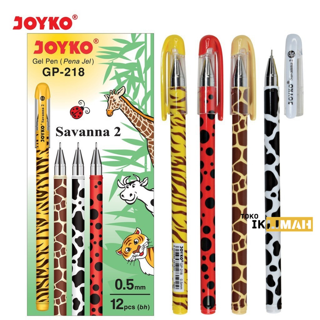 

Pulpen JOYKO Gel Savanna 2 GP-218 0.5mm / Pena / 1 Lusin