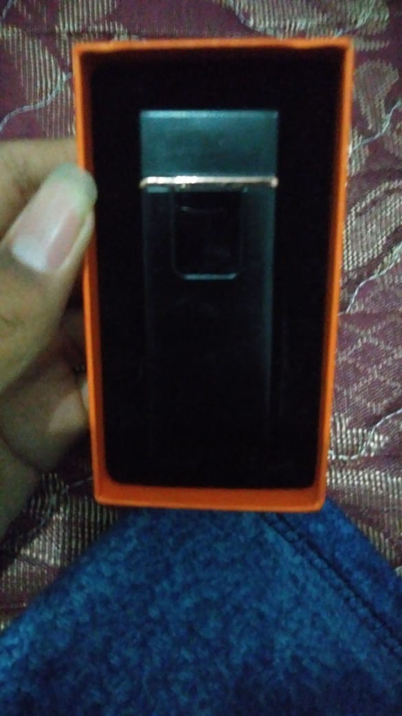 Korek Api Elektrik Fingerprint Touch Sensor Led Display Power