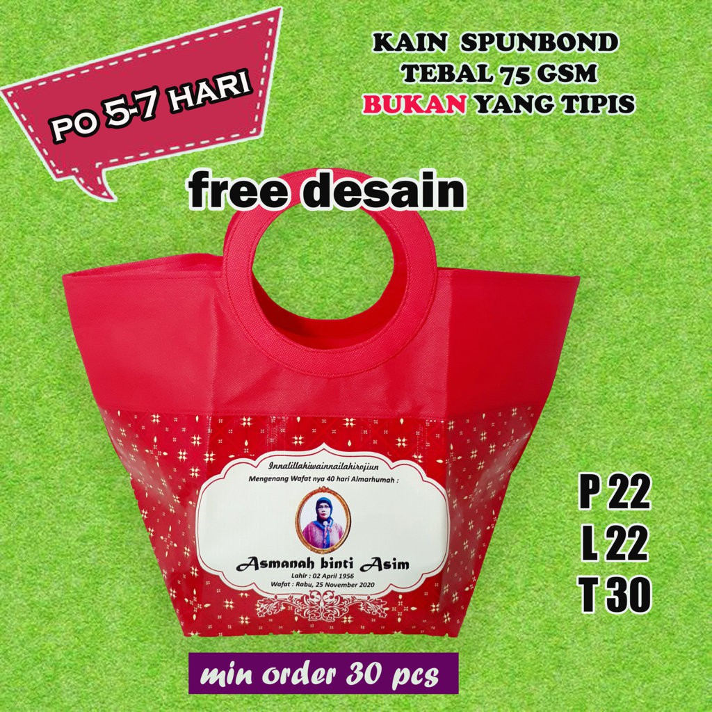 

Goodie Bag Souvenir Hajatan//Tahlilan Pegangan Bulat Custom