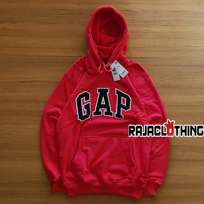 Jaket Sweater Hoodie GAP Hitam - Abu - Hijau - Merah - Biru - Orange - Pink - Navy