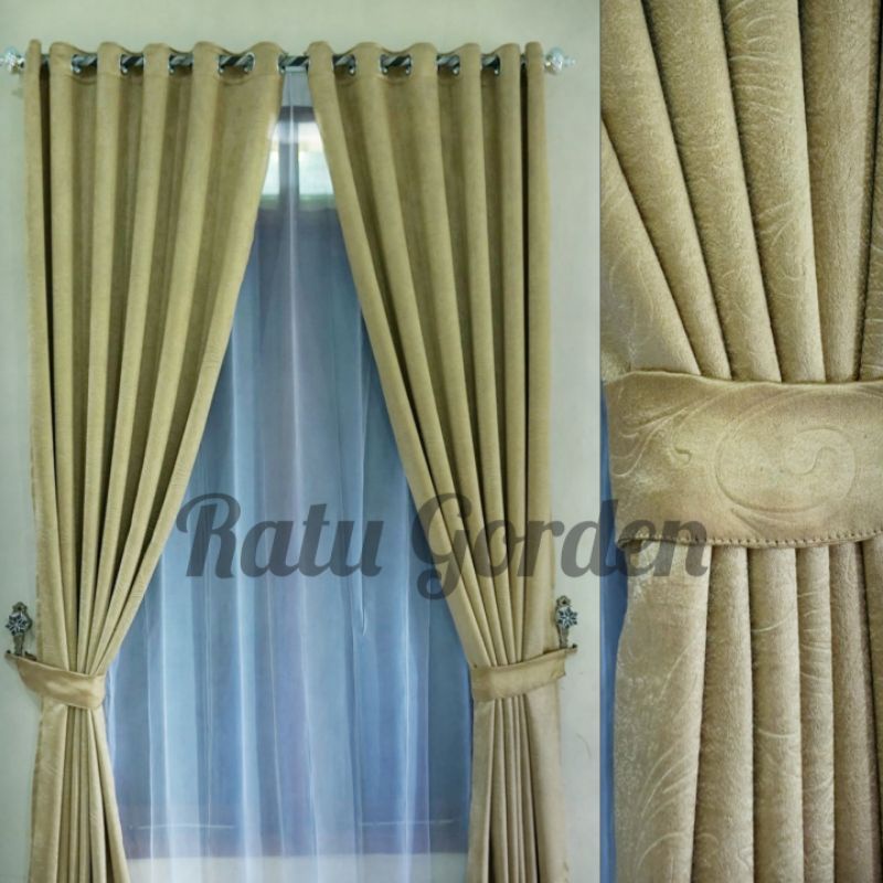 Gordyn Blackout polos/Gordyn jendela 3 kacapolos/ Gordyn polos murah /Gordyn Pintu kamar polos promo