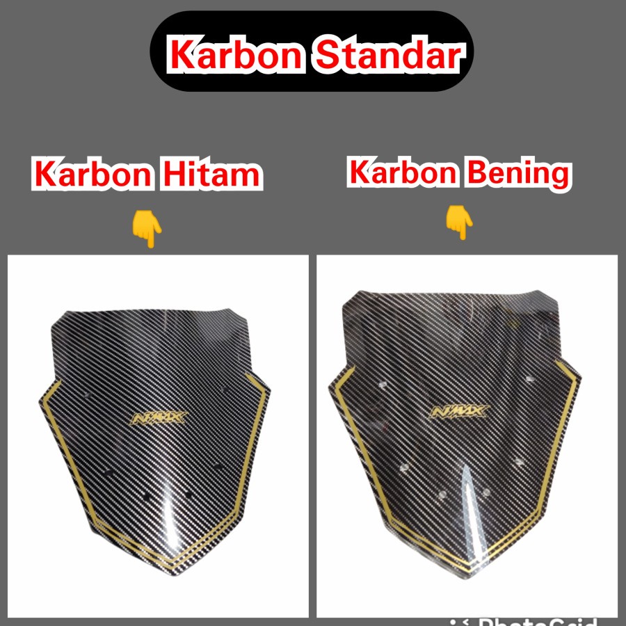 windshield yamaha nmax old Standar karbon carbon tebal 3mm