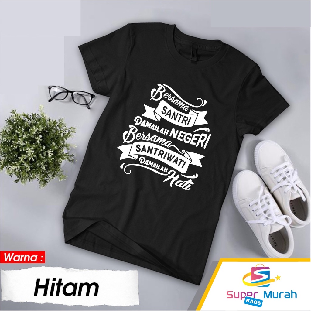 Jual KAOS BERSAMA SANTRI BERSAMA SANTRIWATI/KAOS UNTUK PRIA DAN WANITA ...