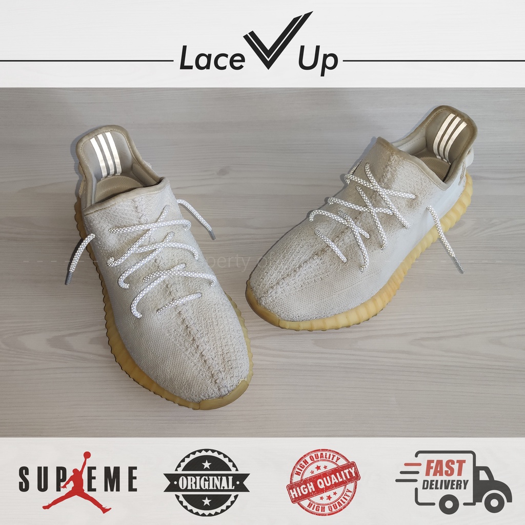 Tali Sepatu Reflective Round | 3M Reflective Sports Rope Laces