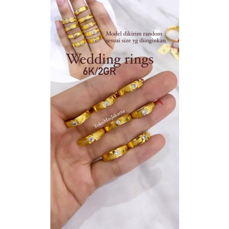 Cincin Couple Weeding Kadar 300 - 2 Gram