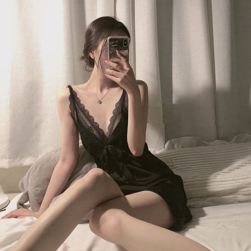 Baju Tidur Seksi Lingerie Sexy Mini Seksi Menawan Hitam Putih