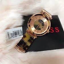 GUESS W0638L8 Tortoise Shell - Jam Tangan Wanita - Multicolor