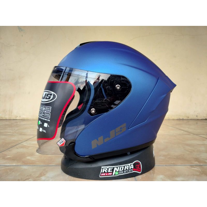 HELM NJS KAIROZ Solid Original 100% Ogkir Termurah 2kg-Blue Doff