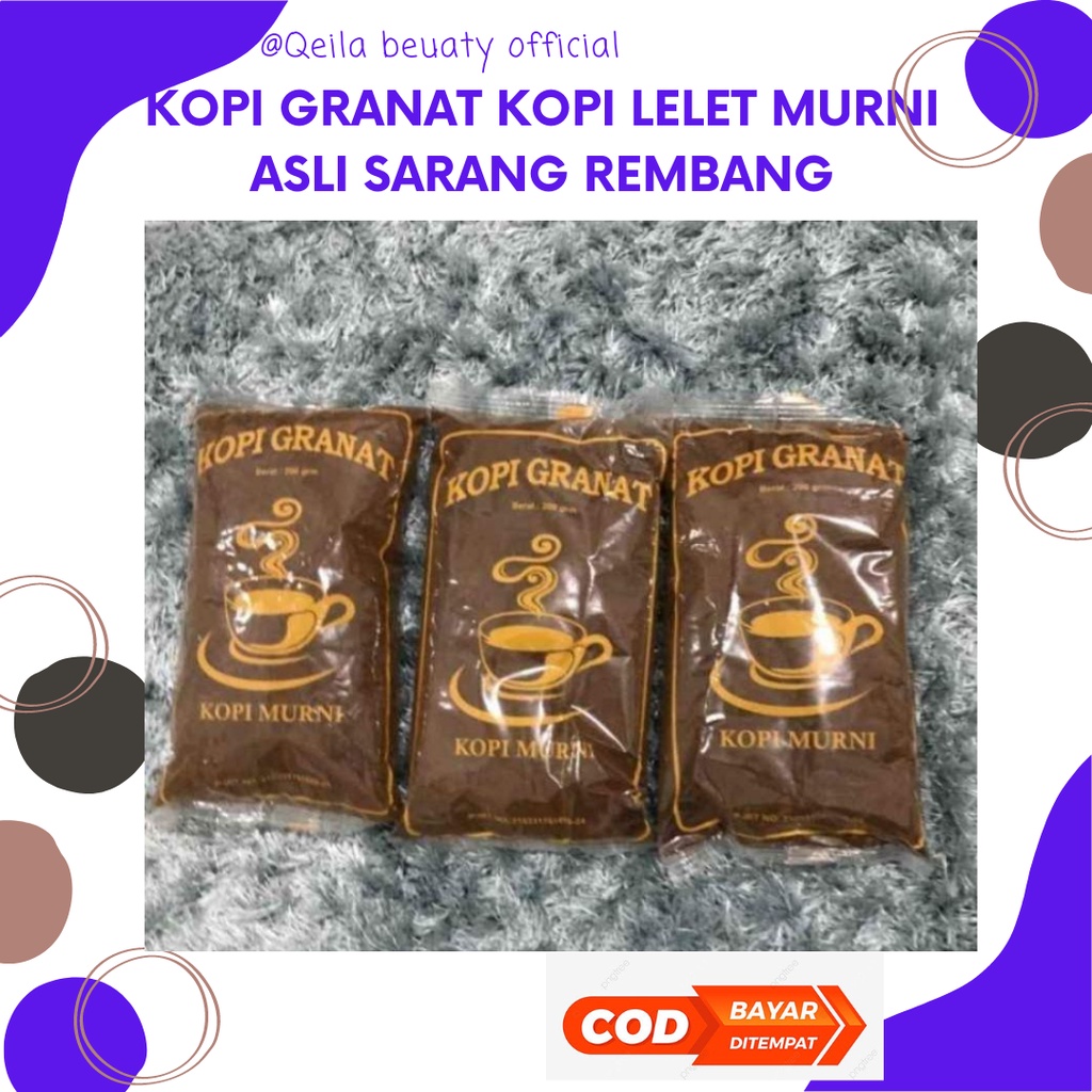 

❤QEILA❤KOPI GRANAT KOPI LELET MURNI ASLI SARANG REMBANG