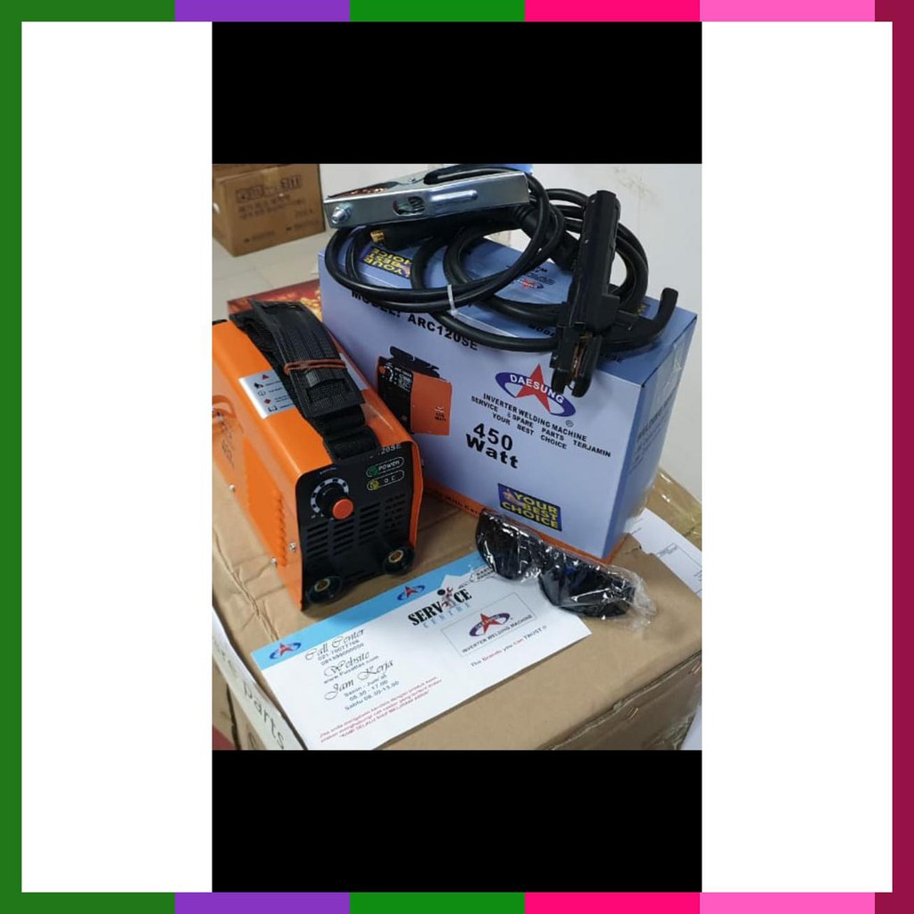 Mesin Las Inverter Daesung 120Se 450Watt Korea Technology
