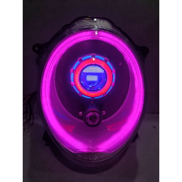 LAMPU ALIS DRL PROJIE SCOOPY NEW 2021 FULL SET REFLEKTOR