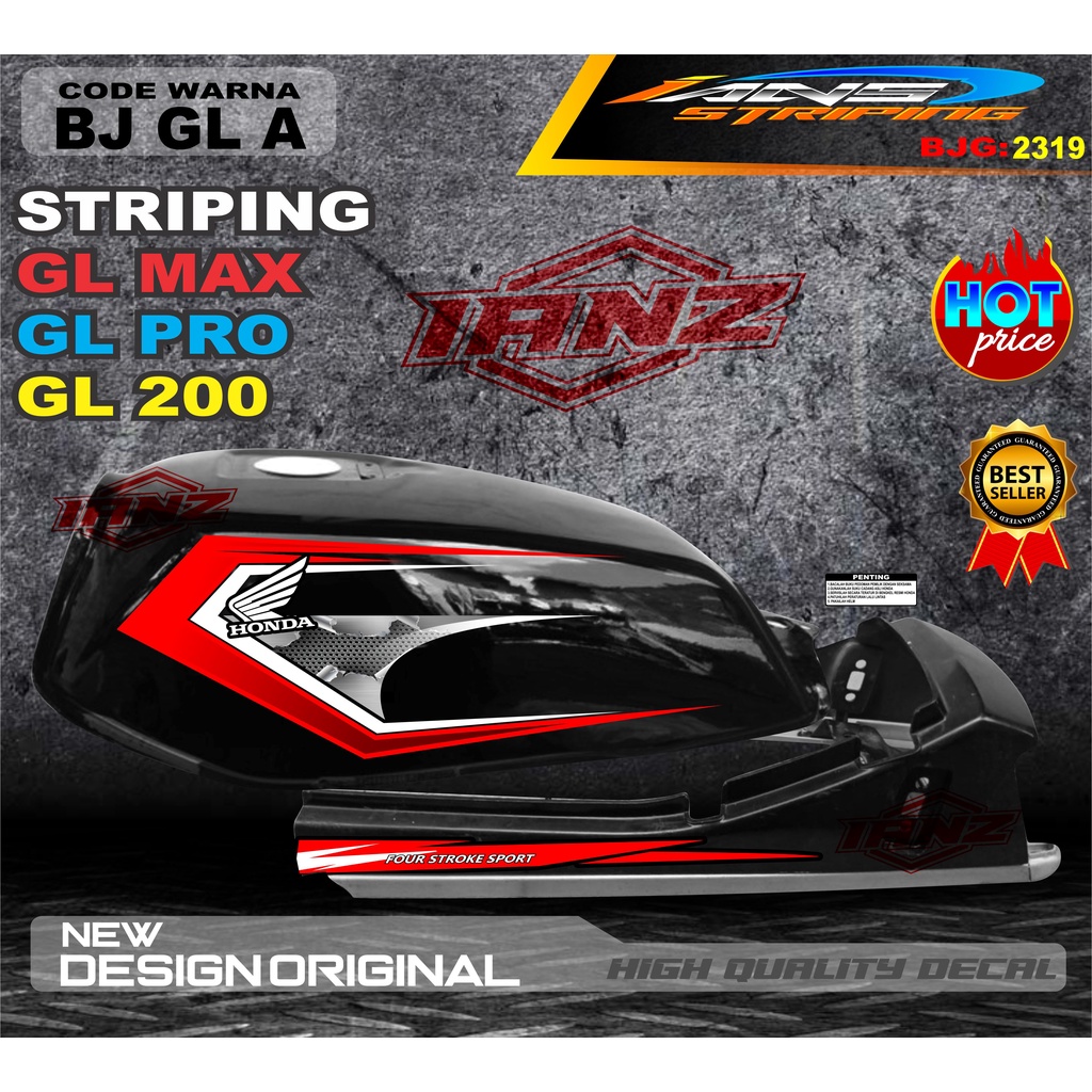 STRIPING COSTUM GL MAX GL PRO TERBARU / VARIASI STIKER GL TERMURAH / COSTUM STRIPING GL MAX / STIKER MOTOR