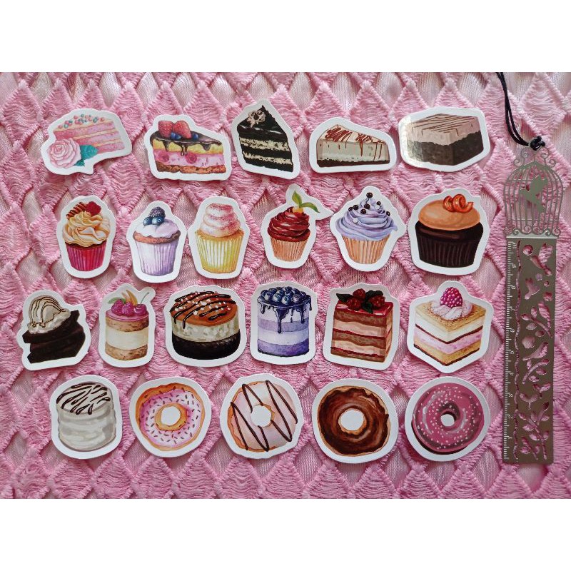 

Stiker Set CAKES untuk Journal / Scrapbook / Diary / DIY