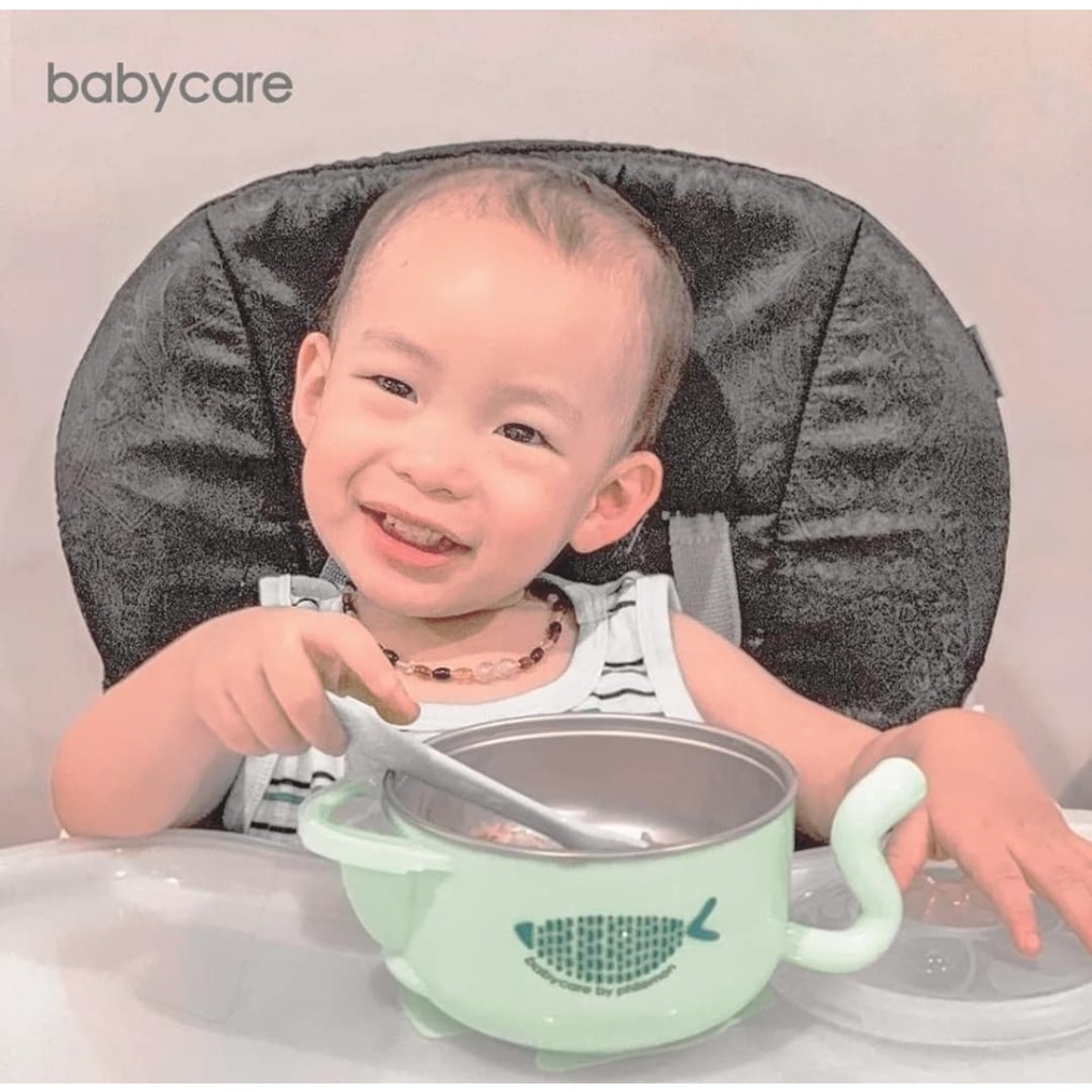 Babycare Steinless Steel Kitty Bowl 400ml - Mangkok Makan Bayi