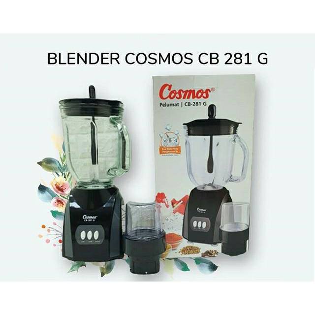 Blender Cosmos 281G Kaca 2 Liter 2IN1 Garansi Resmi