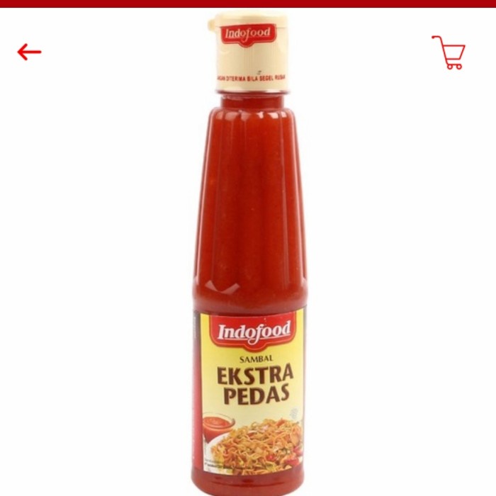 

makanan indofood saos sambal manis pedas botol 135ml