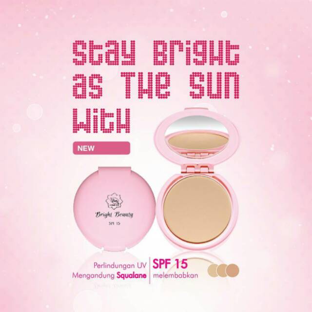 ✿ELYSABETHME✿ (🆅🅸🆅🅰) Viva bedak padat bright pink compact powder warna natural cocok untuk dewasa remaja ke sekolah kantor kampus