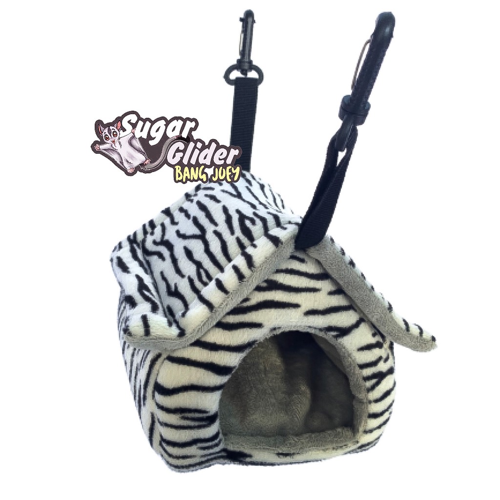 SLEEPING POUCH HOUSE SUGAR GLIDER POCH RUMAH SG tempat tidur sugarglider model rumah home