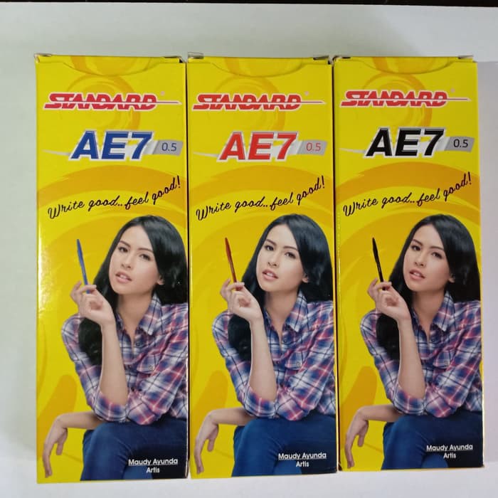 

Pulpen Standar AE7 Biru Merah /pack