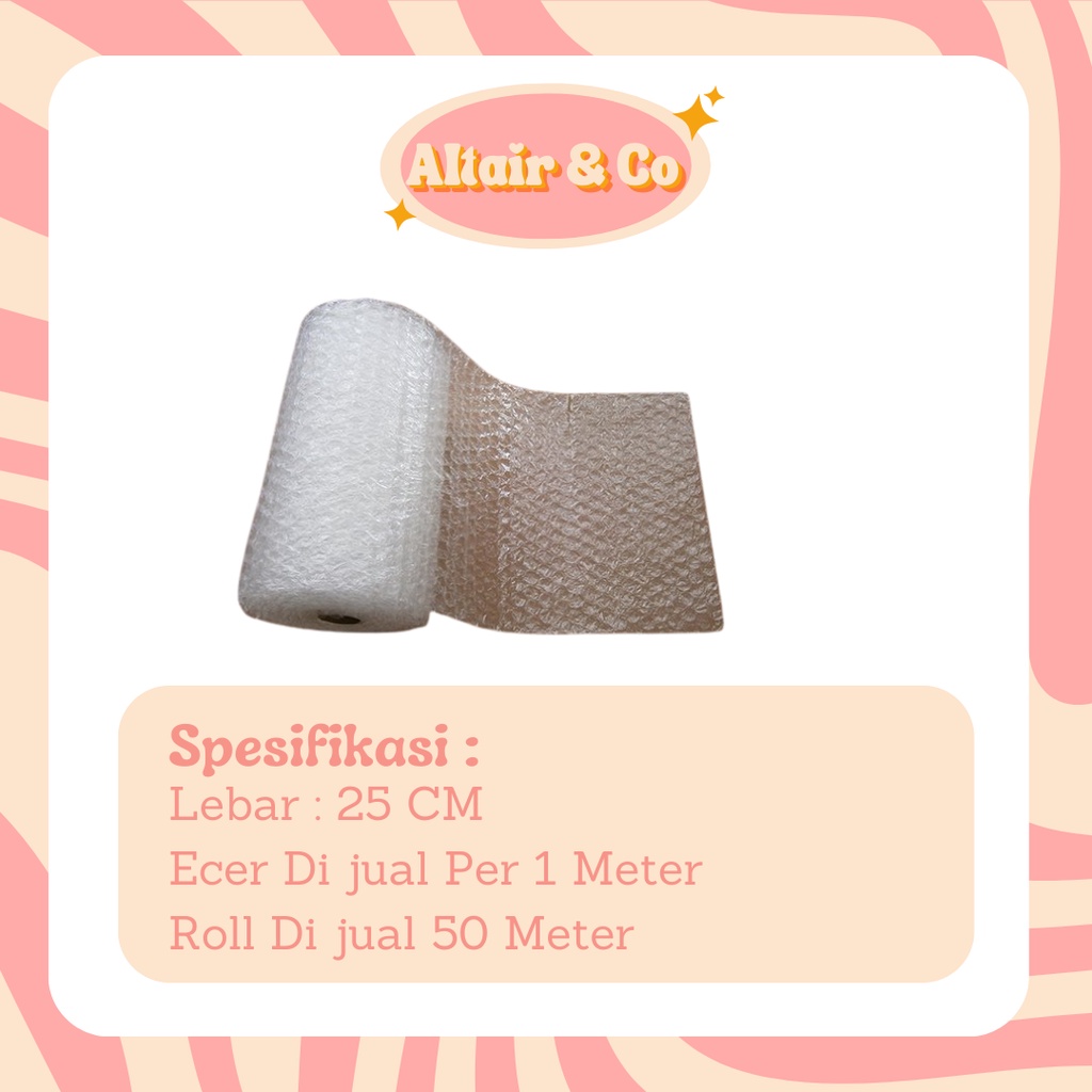 

TERMURAH !! Bubble Wrap Hitam dan Putih Lebar 30 CM