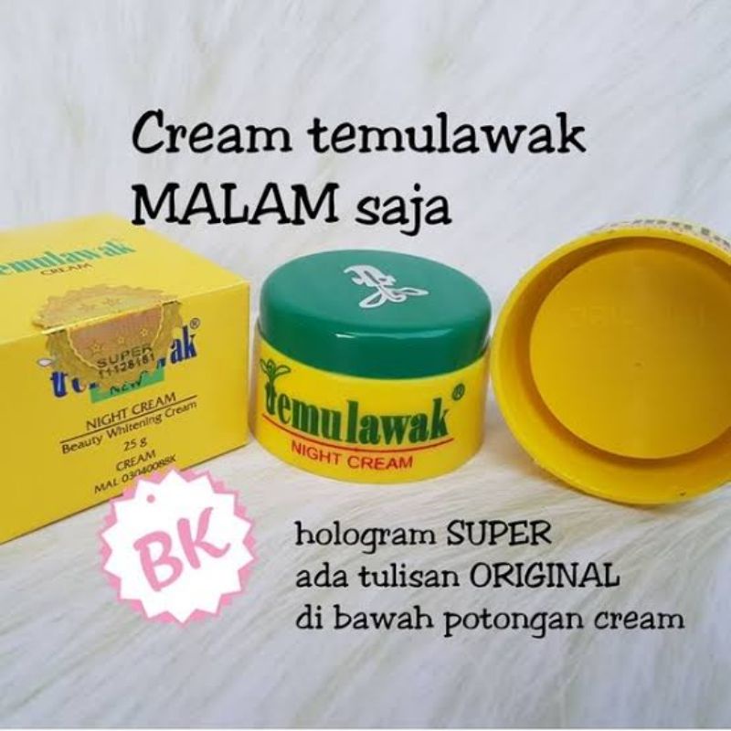 Cream Temulawak Khusus malam