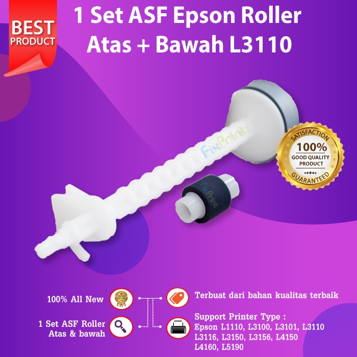 SET ASF Shaft ATAS BAWAH Epson L1110 L3110 Roller L4150 L5190 L1210 L3210 L3116 L3100 L3150 L3156 New