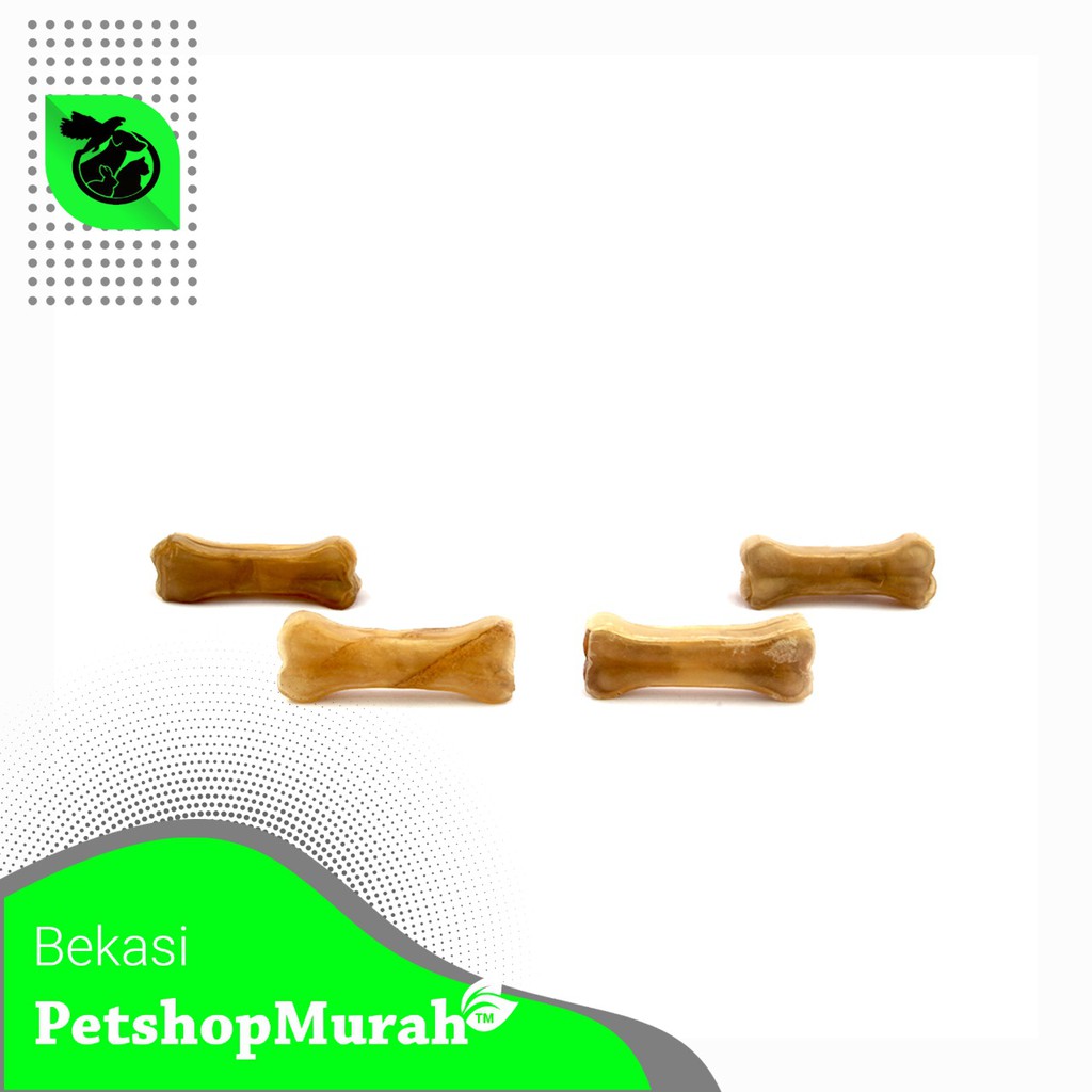 T-Bone Dog Rawhide Pressed Bone / Tulang Buatan Gigitan Doggy Bones