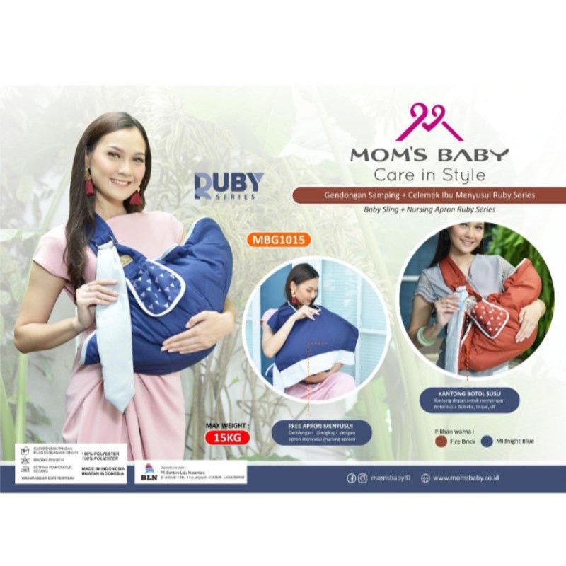 Gendongan Bayi Samping Mom's Baby Ruby Series MBG 1015