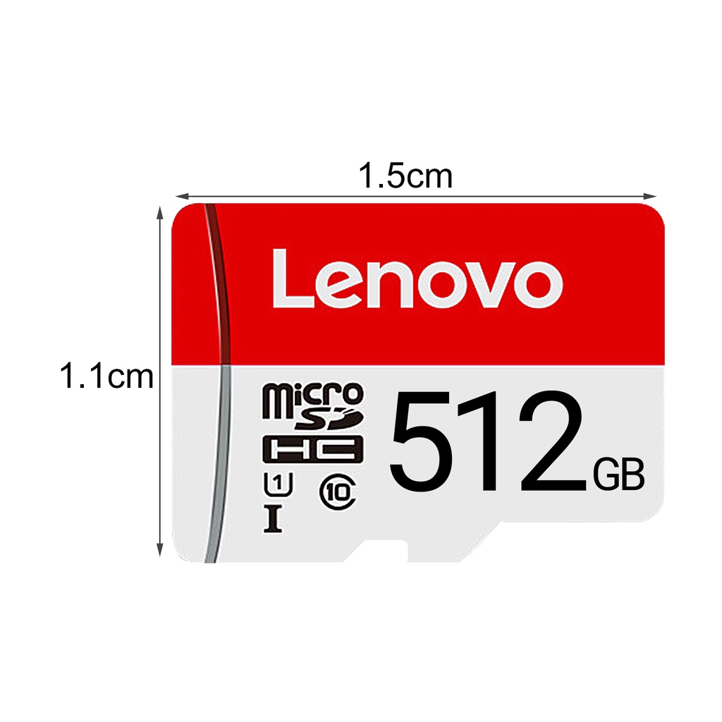 Kartu Memori Penyimpanan Lenovo 512GB 1TB Transmisi Kecepatan Tinggi Tahan Air Anti Magnetik Untuk MP3 / MP4