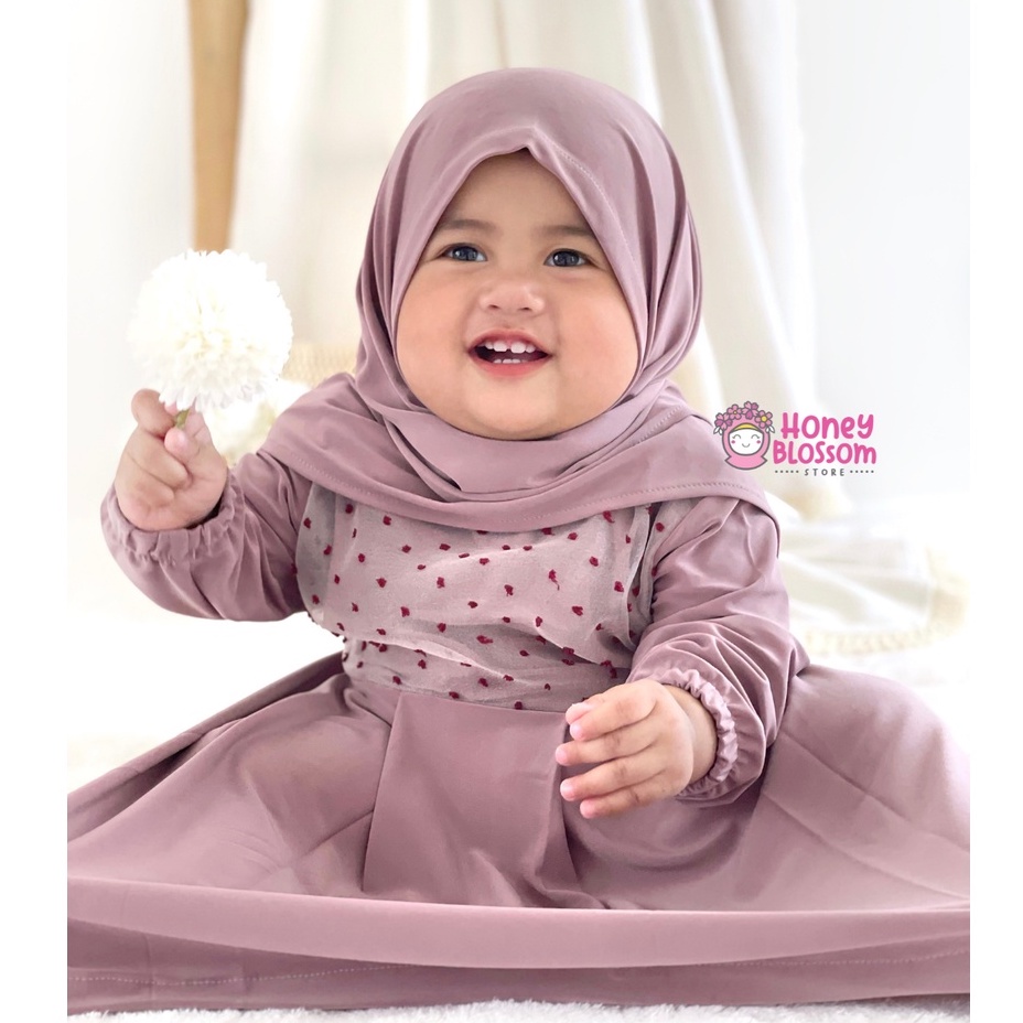 HONEYBLOSSOM gamis bayi jersey korea / gamis bayi perempuan lucu alesha series