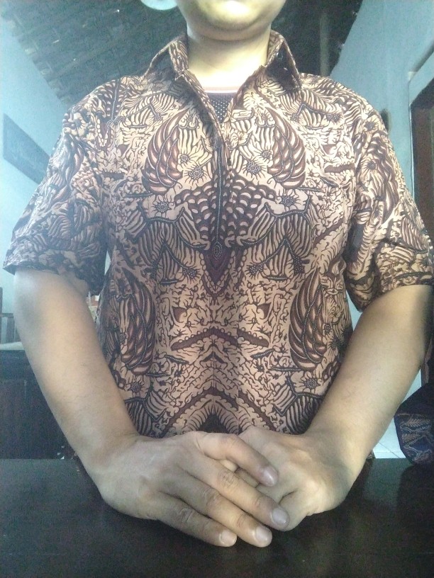 Nusa Batik Ns0502 Kenongo Hem Kemeja Batik Pria Lengan Pendek Katun Prima
